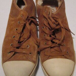 UGG Australia Womens Brown Suede Evera Fashion Oxford Sneakers Shoes Size 10
